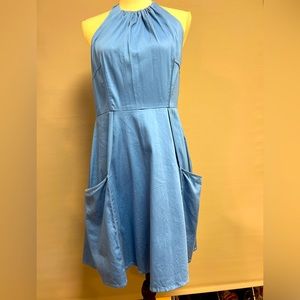 Adorable sundress with pockets! High quality  silky cotton. Gorgeous blue!